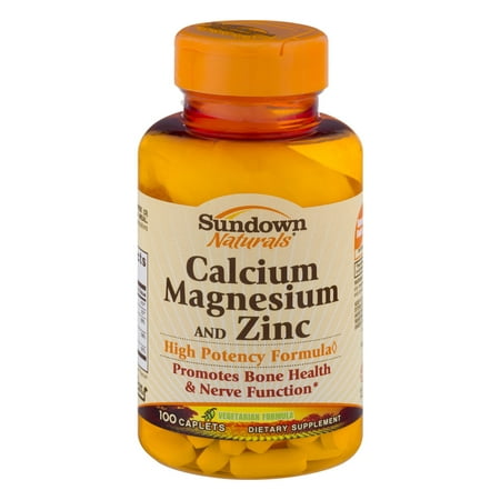 Sundown Naturals magnésium de calcium et le zinc - 100 CT