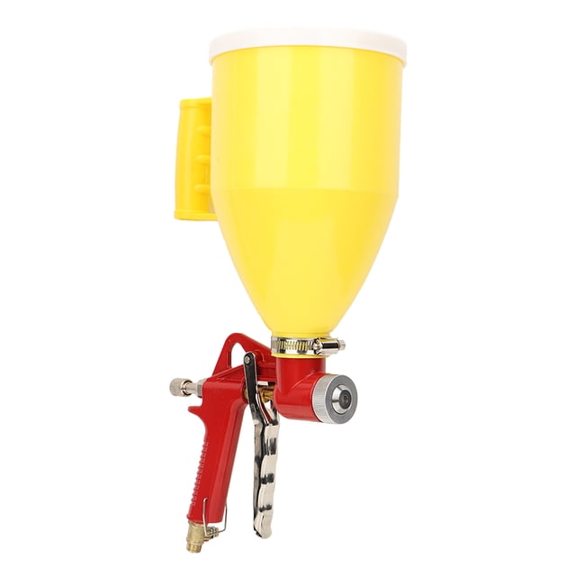 Pistola rociadora de mano, pistola rociadora de aire con tolva de plástico de 3L y 1/4 pulgadas, pistola rociadora con tolva de aire para pintura de pared, grado profesional