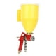 thumbnail image 4 of Pistola pulverizadora, pistola pulverizadora de aire con tolva de plástico de 3L y 1/4 pulgadas, pistola pulverizadora con tolva de aire para pintura de pared, calidad superior, 4 of 9