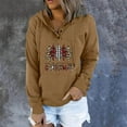 thumbnail image 1 of Pntutb moda mujer manga larga otoño camiseta impresión bolsillos con capucha blusa tops Pntutb Pntutb-4643, 1 of 5