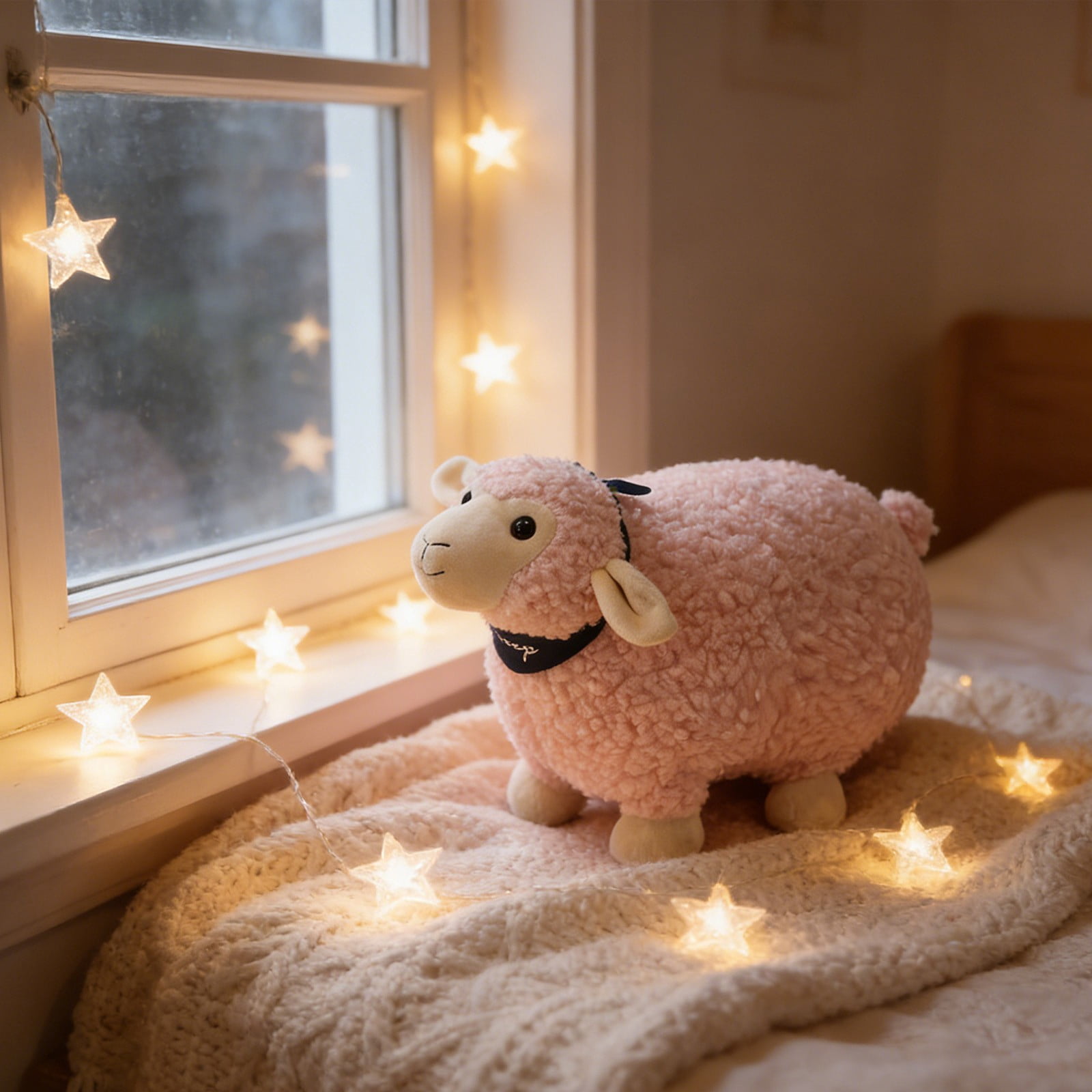 RUIG Lamb Plush Toy, Realistic Sheep Stuffed Animal Toy Characters Stuffed Filled in Limbs 3.9 Inch Soft Huggable for Kids with Stuffed Animals Easter Baptism Gift for Girls Boys