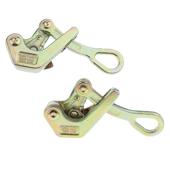 2pcs Wire Grips Cable Clamp Wire Clamps Cable Puller Pulling Tool 1 ton