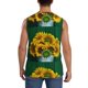 thumbnail image 4 of Balery Sunflowers in Bucket Camisetas sin mangas para hombre, absorbe la humedad y protege contra el mal olor.-XX-Large, 4 of 7
