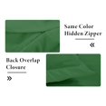 thumbnail image 6 of Royale Linens Hunter Green Duvet Cover Queen Size- Queen Duvet Cover Set - 3 Piece Double Brushed Queen Duvet Covers with Zipper Closure, 1 Duvet Cover 90x90 inche & 2 Pillow Sham (Queen, HunterGreen), 6 of 8