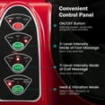 thumbnail image 6 of Giantex Foot & Calf Massager, Shiatsu Heated Electric Foot Massager W/ Heating, Deep Kneading & Washable Sleeves, Leg Massager for Relaxation, Foot Pain Relief, Red, 6 of 6