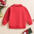 thumbnail image 5 of Tisuna Kids Boy'S Long Sleeve Halloween T Shirts Relax Fit Lapel Collar Santa Print Tops Toddler Festival Party Fall Outfits Size 2-3 Years, 5 of 7