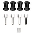 thumbnail image 1 of Conector de extensión de 20 mm de aleación de aluminio de 4 piezas Adaptador de accionamiento hexagonal de cubo de rueda de 12 mm para 1/10 RC Drift Car Buggy Truggy Truck Parts CrawlerBlack, 1 of 10
