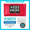 thumbnail image 6 of Nice Packs Dry Ice for Coolers – Lunch Box Ice Packs – Dry Ice for Shipping Frozen Food – Ice Packs for Kids Lunch Bags – Reusable Ice Packs – Long Lasting - Flexible, 6 of 9