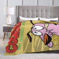 thumbnail image 4 of Courage The Cowardly Dog Blanket, Super Soft Throw Blanket For Couch Sofa Bed, Cozy Lightweight Warm Flannel Blanket, 80"X60", 4 of 9