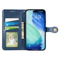 thumbnail image 3 of Decase Flip Solid Case for iPhone 17 Pro Max,Fashion PU Leather Wallet Case Flip Card Holder Kickstand Hybrid TPU Shell,Shockproof Folio Cover Compatible with Apple iPhone 17 Pro Max 2025,Blue, 3 of 10