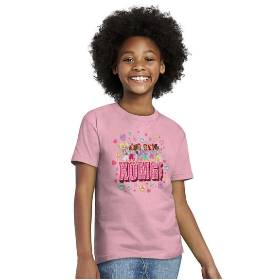 XOMG POP Animated Candy Heart Song Girls Kids T Shirt Tees Teen Brisco Brands L