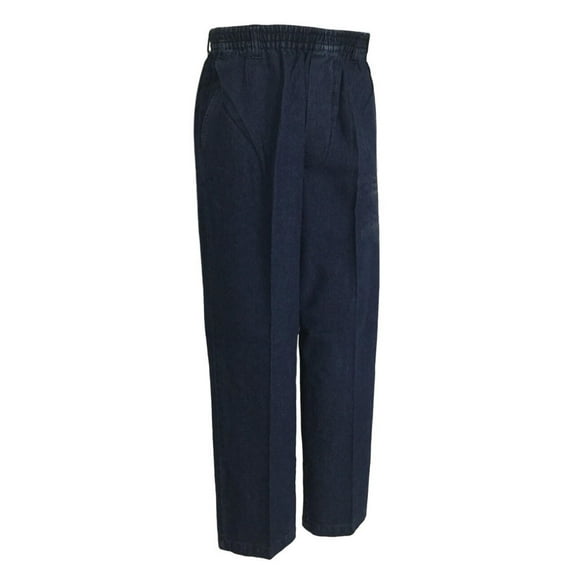 Full Elastic Waist Denim Jeans Pants with MOCK Fly-5 Pockets