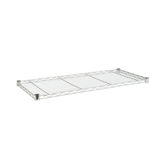 HSS Steel Extra Wire Shelf 18"x48", Chrome, Shelf Capacity 350 lbs, 1-Pack