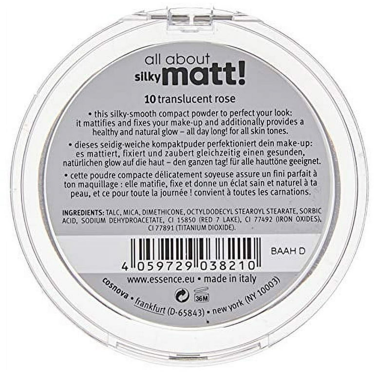 Essence All About Silky Matt! Polvos Compactos Fijadores 10