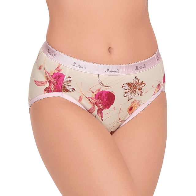 Paquete de 3 panties corte francés Ilusión 31343 multicolor M