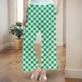 thumbnail image 4 of Boys Girls Pajamas Plaid Print Pajama Pants Long Bottoms ,Christmas Plaid Pajama Pants Elastic Waist Comfortable pjs for Teen Girls(Light Green,4-5 Years), 4 of 5