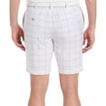 thumbnail image 2 of PGA TOUR Men's Moisture-Wicking Stretch Space-Dyed Check 9" Golf Shorts White 42, 2 of 2