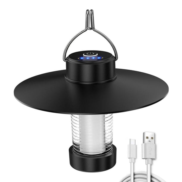 Lámpara de camping LED regulable con gancho de decoración de jardín para equipos al aire libre (A)