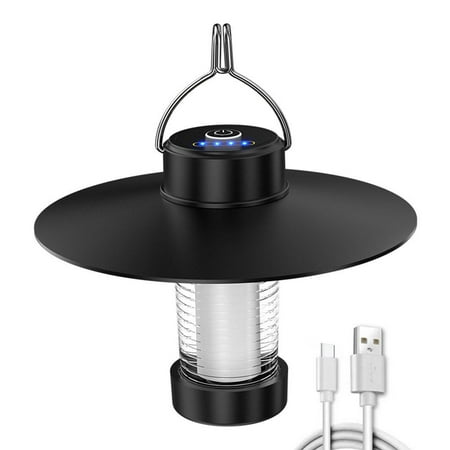 

Kotyreds 4pcs LED Camping Lamp Dimmable with Hook Garden Decor Lamp for Outdoor Equipment (A)