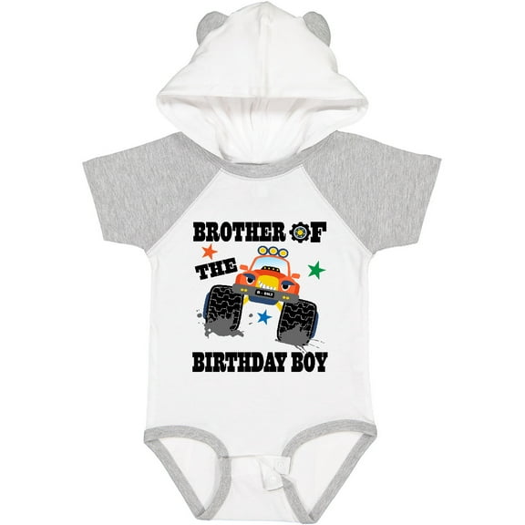 Inktastic Brother of the Birthday Boy Truck Boys Baby Bodysuit