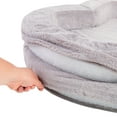 thumbnail image 5 of Sherry Kline 27-inch Heart Shape Dog Bed (Grey, 27-INCH DIAMETER), 5 of 5