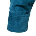 thumbnail image 4 of SWSMCLT Men's Full Cotton Long Sleeve Button Shirt Basic Top Fall Pocket Button Up Shirt Blue Medium, 4 of 4