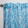 thumbnail image 3 of Designart 'Hexagon Retro Pattern IV' Mid-Century Modern Curtain Panel, 3 of 5