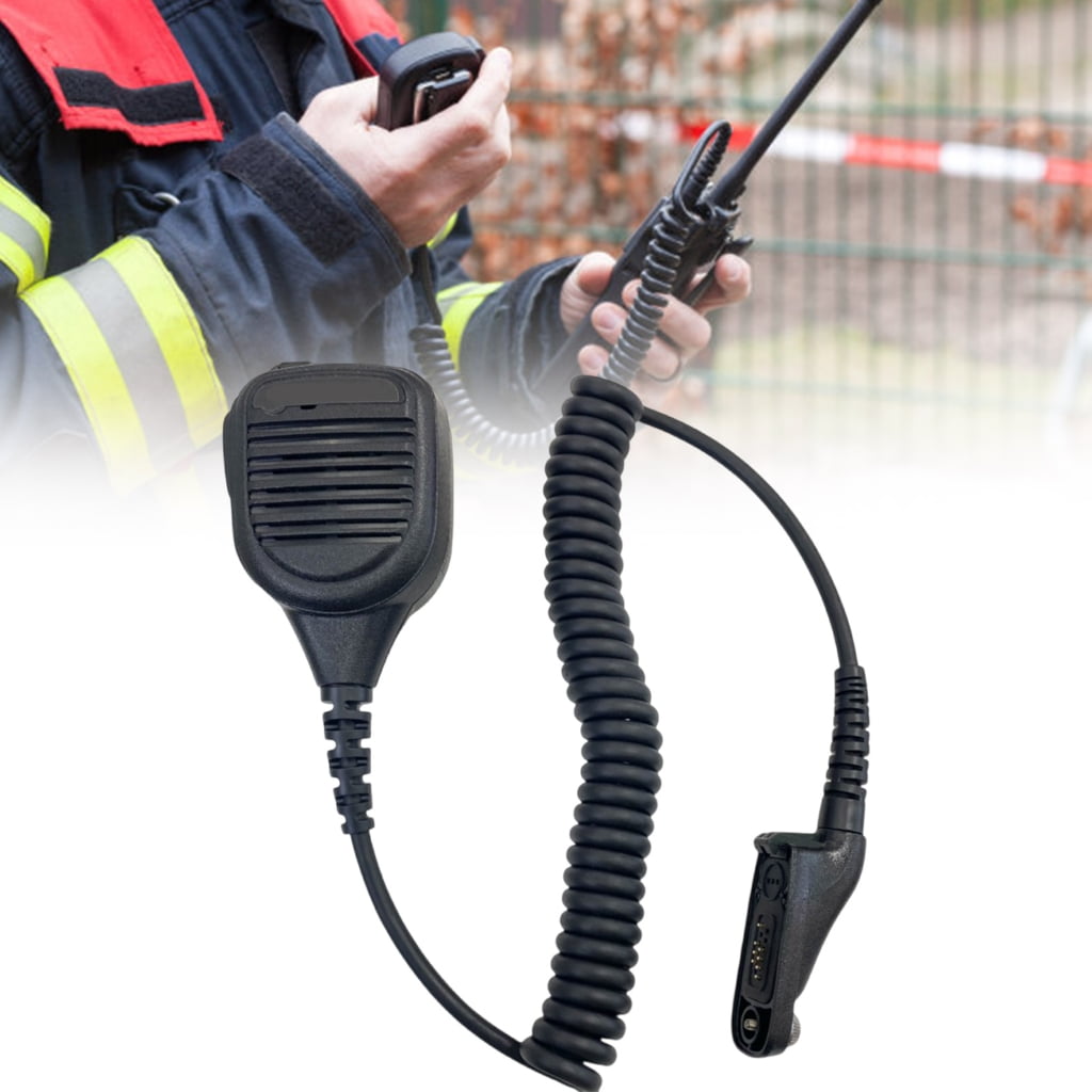 JZROCKER High Sensitivity Speakers Microphone with volumes Control Heavy Duty Handheld Speakers Mic for XIR P8668 GP328D