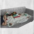 thumbnail image 6 of Southwestern Soft Flannel Fleece Throw Blanket, Composition with an Eagle in Style Folk Totem, Cozy Plush for Indoor and Outdoor Use, 60" x 80", Multicolor, by Ambesonne, 6 of 6