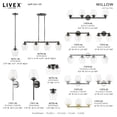 thumbnail image 3 of 17471-05 Livex Lighting Willow - 1 Light Bath Vanity In Transitional Style-18 Inches Tall and 5.75 Inches Wide-Polished Chrome Finish, 3 of 14