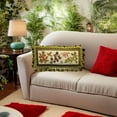thumbnail image 5 of Handmade Wool Needlepoint Pillow Cover - Decorative Throw Cushion Cover - Vintage Floral Embroidery Design - Pillowcase for Sofa, Bed, or Chair - Rustic Home Decor, 5 of 5