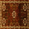 thumbnail image 1 of Ahgly Company Indoor Square Persian Yellow Traditional Area Rugs, 6' Square, 1 of 4