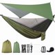 thumbnail image 2 of Hamaca para acampar, mosquitera y dosel para hamaca, hamaca portátil de nailon, correas para árbol con mosca para la lluvia, para senderismo, Camping, viajes de supervivencia, 2 of 4