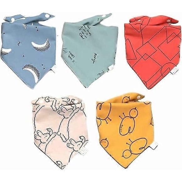 Baby , Triomphe Set of 5 girl bibs, soft newborn bibs