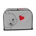 thumbnail image 2 of Honeii Animal Bulldog1 Print 2 slice Toaster Cover, Two Slice Toaster Dust-proof Cover For Kitchen Small Appliance and Fingerprint Protection, 2 of 7