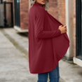 thumbnail image 6 of DHFJKG Cardigan Sweaters For Women Knitted Solid Color Long Sleeve Loose Fit Open Front High-Low Jackets Lightweight Soft Outerwear, 6 of 9