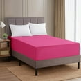 thumbnail image 3 of Ameha Fitted Sheet-1800 Premium Collection Microfiber Ultra-Soft Deep Pocket Full Pink, 3 of 9