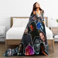thumbnail image 5 of Keanu Actor Reeves Throw Blanket Flannel Blanket Warm Soft Microfiber Blanket for Living Room Couch Sofa Bedroom Decor Gifts 50"x40", 5 of 5