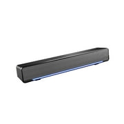 Justharion Wireless Bluetooth Speaker Portable USB Soundbar For PC Smartphones Laptops Black