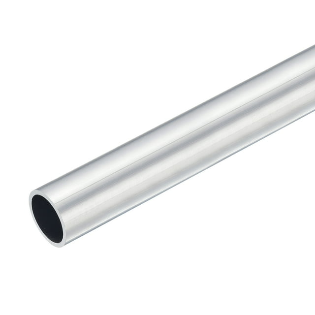 Uxcell tubo de aluminio de 28 mm de diámetro exterior y 24 mm de diámetro interior, longitud de 400 mm para proyectos de bricolaje en la industria