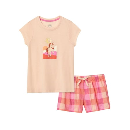 

Wonder Nation Baby and Toddler Girl Poly Pajama Set 2-Piece Sizes 12M-5T