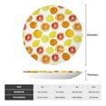thumbnail image 2 of Gaeub Lemon Orange Print Ceramic Plate,Dinner Plates,Bone China Decorative Plates with Display Stand,Art Ceramic Ornaments for Wall Hanging Decoration-7in, 2 of 6