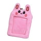 thumbnail image 3 of Lindo tarjetero de peluche con llavero, para fotos, funda protectora para tarjetas de identificación. Rosa, 3 of 7