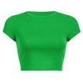 thumbnail image 3 of Chemises Décontractées pour Femmes Col Rond Manches Courtes Polyester pour Sorties d'Été, 3 of 3