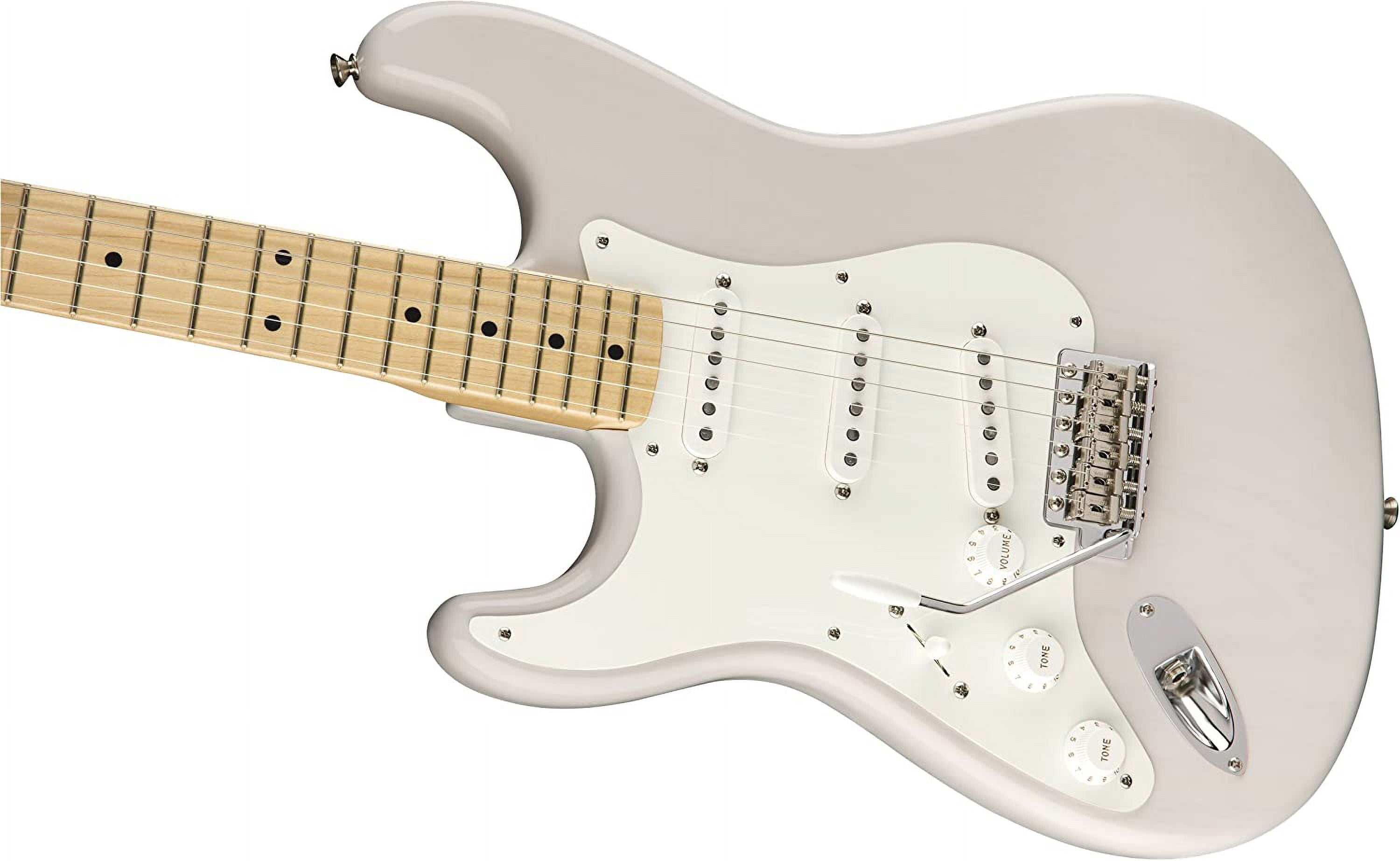 1-Ply White 8-Hole Mount S/S/S Stratocaster Pickguard (Left-Hand)