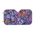 thumbnail image 7 of Balery Watercolor Butterflies Print Car Windshield Sun Shade,Windshield Sunshade for Car Pickup Truck SUV Accessories-Medium, 7 of 7