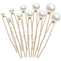 18PCS Pearl Hair Pins for Wedding Bridal Hair Pins Single Pearl Bobby Pins for Styling U Pearl Shaped Hair Pins for Bride Girls