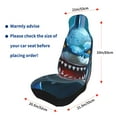 thumbnail image 4 of Vsdgher Cartoon Cute Shark Automotive Seat Covers for Cars Trucks and SUVs – Car Seat Covers for Truck Seat Protectors Set of 2, 4 of 7