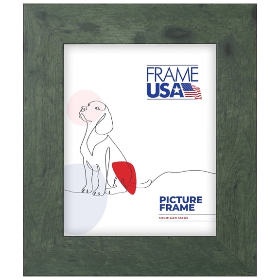 Rustic Wide Green 20x30 Inch Picture Frame