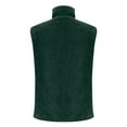 thumbnail image 6 of Gpaecead Women's Plush Sleeveless Zip Up Vest - Fleece Lined Warm Padded Gilet Green, 6 of 8